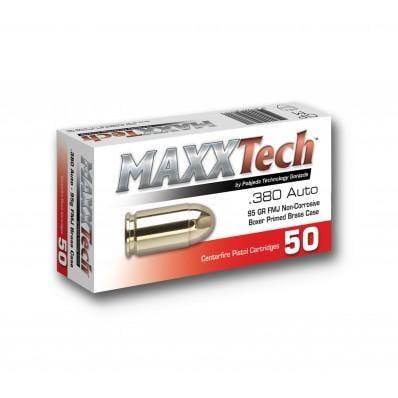 Maxxtech Brass Case Handgun Ammunition .380 ACP 95 gr FMJ 50 rn - $15.99