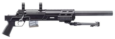 B&T Firearms SPR300 SPR300 Pistol Kit 300 Blackout 10+1 9.80", Black, Integrated Suppressor, Polymer Grip, Scope Rings & Bipod Included - $4309.36 