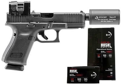 B&T Hush Puppy G19 G5 9mm 15-Rds + Aimpoint ACRO P-2 + Suppressor + Ammo 2 Boxes - $2583.99 (See Price in Cart) + FREE Shipping