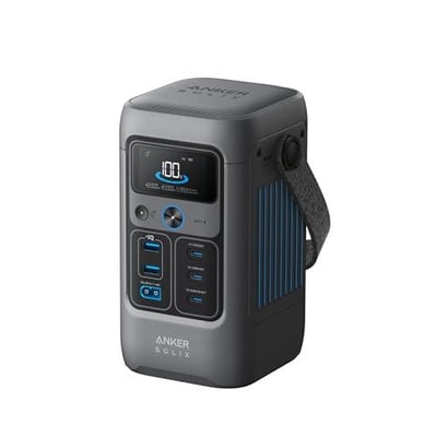 Anker SOLIX C200 DC Power Bank Station, 192Wh Portable Power Station, LiFePO4 Battery, 200W Solar Generator, for Outdoor Camping, Traveling, and Emergencies (No Wall Charger Included) - $99.99 + FREE Shipping