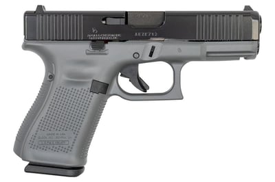 Glock 19 Gen5 9mm Pistol with Cerakote Concrete Frame and Black Slide - $642.99  ($7.99 Shipping On Firearms)