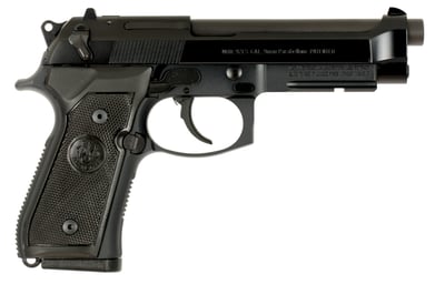 Beretta M9A1 9mm 4.90" 10rd Pistol, Full Size, 2 Mags, Black - $677.60 