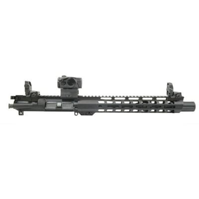PSA 10.5" Carbine-Length 5.56 NATO 1/7 Phosphate 12" Slant M-Lok Upper with MBUS Sight Set & Romeo 5 - With BCG & CH - $499.99
