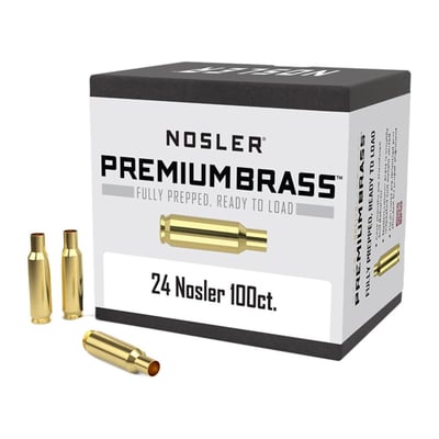 Nosler 24 Nosler Brass Case 100/Box - $23.99 