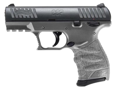 WALTHER CCP M2 HGA 9MM 3.54IN BBL FS TUNGSTEN GRAY 2 8RD MAGS  - $382.94