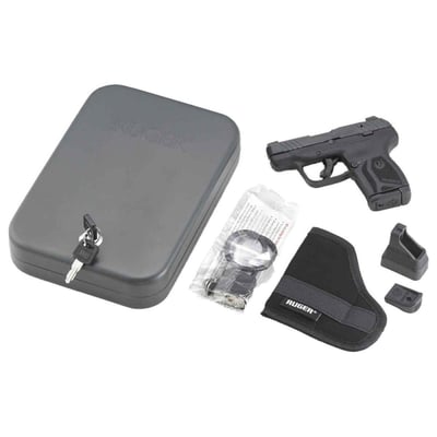 Ruger LCP Max 380 ACP 2.8" Black Oxide 10+1 Rounds Lockbox Soft Holster Mag Loader - $349.99  (Free S/H over $49)