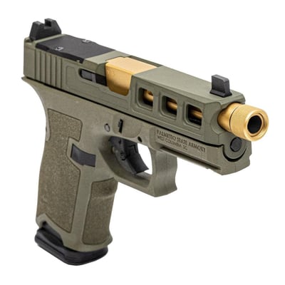 PSA Dagger 9mm Complete SW3 RMR Pistol With TIN Fluted Threaded Barrel, Sniper Green - $289.99