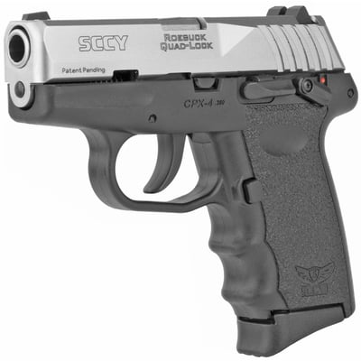 SCCY INDUSTRIES CPX-4 380 ACP 3.1" 10rd Pistol - Black / Stainless - $193.99 (FREE Shipping on Firearms)