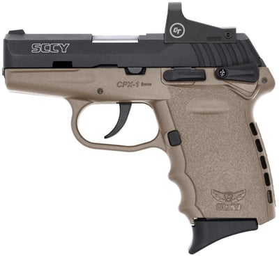 SCCY 9mm CPX-1 Blk/FDE Safety Reddot 10RD CBDERD- $299.0 - $299