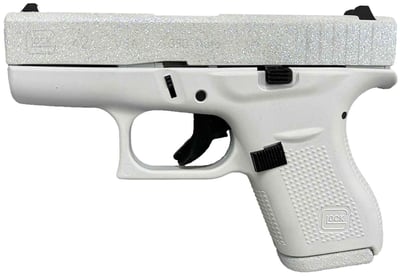 Glock G42 .380 ACP 3.25" barrel 6 Rnds Frost Glitter - $488.61 