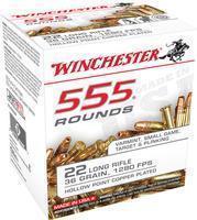 Winchester Ammo USA 22LR 36gr Copper Plated Hollow Point 555 Per Box/10 Case *Bulk - $28.98 