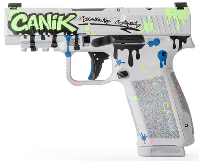 Canik Mete MC9LS Signature Drip, 9mm, 3.64" Barrel, 17 RDs, White Cerakote - $699.99 