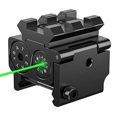 EZshoot Compact Tactical Green Laser Sight with Rail Mount Low Profile - $19.95 w/code "7PUR8IW4" (Free S/H over $25)