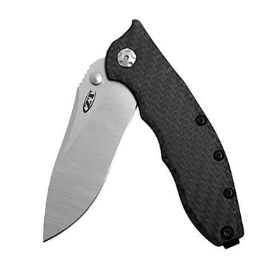 Zero Tolerance Hinderer Slicer Folding Knife; 3.5” CPM-20CV Stonewashed and Satin Steel Blade, Carbon Fiber - $260 (Free S/H over $25)