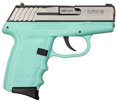 SCCY INDUSTRIES CPX-3TT 380 ACP 3" 10rd DAO Pistol - Stainless / Blue - $181.99 (Add To Cart) (FREE Shipping on Firearms)