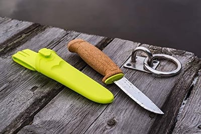 Morakniv Floating Knife Fine Edge Stainless Fixed Blade Green, 3.7" - $21.42 (Free S/H over $25)