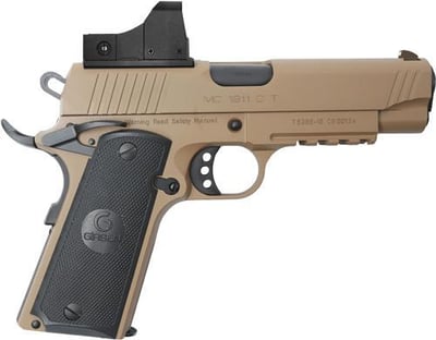 EAA Girsan MC1911 C Commander 9mm 4.4" 9rd Pistol, FDE w/ Optic - $539.99 ($14.99 flat rate shipping)