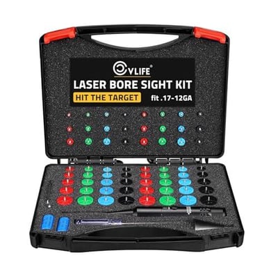 CVLIFE Bore Sight Laser Kit with 64 Adapters fit 0.17 to 12GA Calibers Red/Green Laser - $24.43 w/code "M6CHHURU" + 20% Prime discount + FREE Shipping