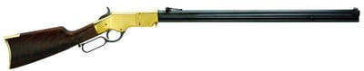 Henry H011 Original Henry Rifle 44-40 Win 13+1 24.50" Polished Brass Fancy American Walnut Right Hand - $1918.99