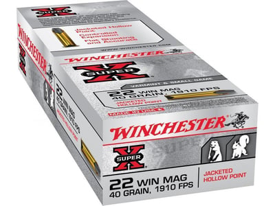 Backorder - Winchester Super-X 22 WMR 40 Grain JHP Box of 50 - $18.99 (Free S/H over $49 + Get 2% back from your order in OP Bucks)