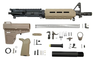 PSA 10.5" Carbine-Length 5.56 NATO 1/7 Nitride MOE Shockwave Pistol Kit, Flat Dark Earth - $399.99