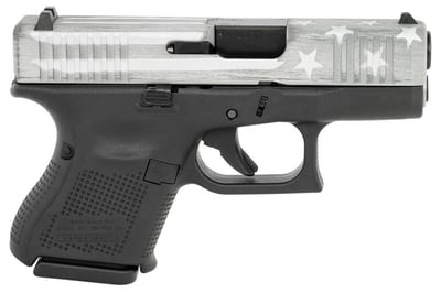 Glock 27 GEN5 40SW 3-9RD BLACK / COYOTE BATTLE WORN FLAG - $649.99 (Free S/H on Firearms)