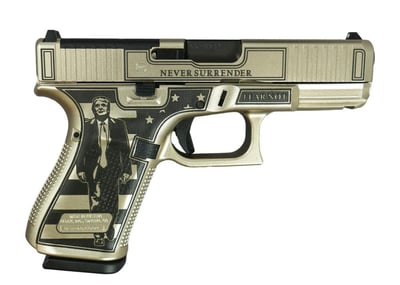 Glock G19 Gen 5 9mm 4.02" Trump Fight 15rd Pistol - PA195S203MOSTF - $649.99 