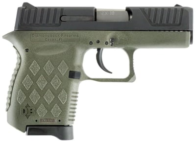 Diamondback DB9 Micro-Compact OD Green 9mm 3.1" Barrel 6-Rounds Adjustable Sights - $249.99 ($9.99 S/H on Firearms / $12.99 Flat Rate S/H on ammo)