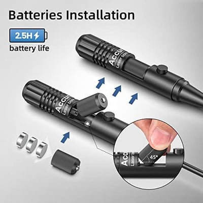 EZshoot Bore Sight Kit for .17 to 12GA Calibers with Button Switch - $13.22 w/code "TVSFMBZX" + FREE Shipping