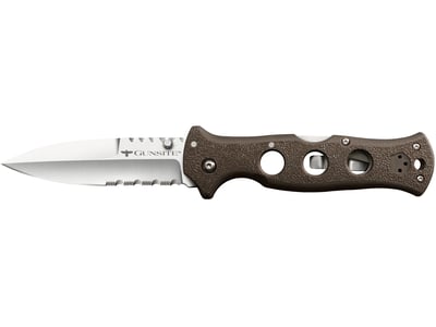 Cold Steel Gunsight Folding Knife 4" Spear Point AUS-10A Polished Blade Griv-Ex Handle - $69.59 + Free Shipping