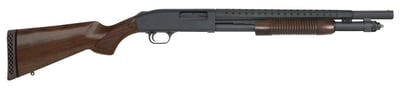 Mossberg 52148 590 Retrograde 12 Gauge 18.50" 6+1 Walnut Ambidextrous Hand - $451.60 