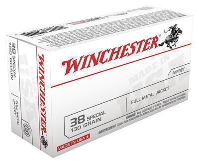 Winchester .38 Special 130-Grain FMJ 100 Rnds - $34.99