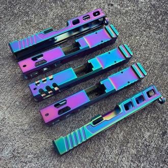 Chameleon rainbow oilslick g19 compatible elite rmr cut window slide gen3 - $349.00 