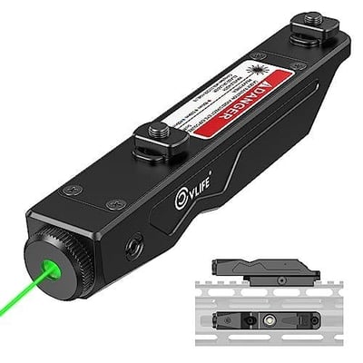 CVLIFE Green Laser Sight Compatible with M-Lok Picatinny Rail Rechargeable - $34 w/code "VN5H56AZ" and 14% Prime discount (Free S/H over $25)