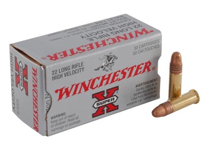 Winchester Super-X High Velocity Ammunition 22 Long Rifle 40 Grain Plated Lead Round Nose 100 Rounds - $10.44 (Buyer’s Club price shown - all club orders over $49 ship FREE)