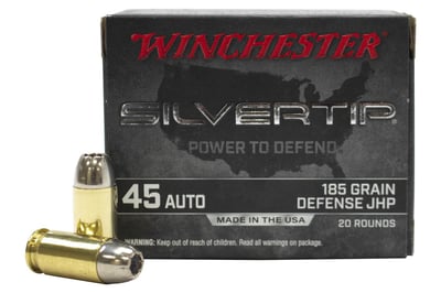Winchester Silvertip 45 ACP 185 Grain 1000 Rnds Hollow Point - $599 (Free S/H)