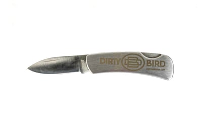 Dirty Bird 420A 2" Stainless Steel Handle Folding Blade Pocket Knife - RUK0035-LE - $4.95 (FREE Shipping over $50)