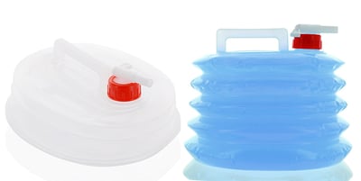 Survival Gear Plus 5 Quart Collapsible Water Carrier Storage Bottle with Shut Off Spout - $9.99 shipped (Free S/H over $25)