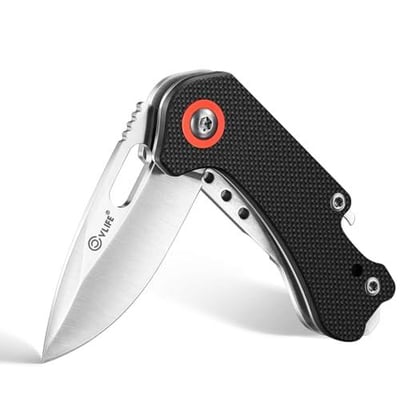 30% off CVLIFE Mini Folding Pocket Knife, 1.69" 8Cr14Mov Steel Blade with G10 Handle, Compact Daily Knives for Men Women, EDC Multi-Tool with Bottle Opener and Glass Breaker, Ideal for Camping Kitchen Hiking Fishing, Silver w/code 6QVWHMRR + FREE Shipping