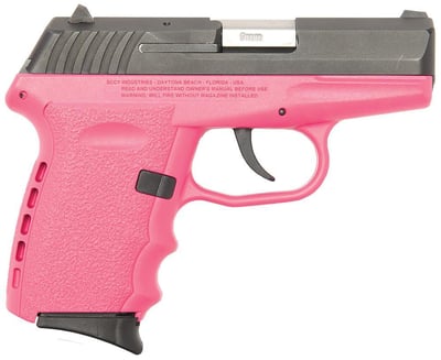SCCY CPX-2 BLACK / PINK 9MM 3.1-INCH 10RD - $201.84 ($9.99 S/H on Firearms / $12.99 Flat Rate S/H on ammo)