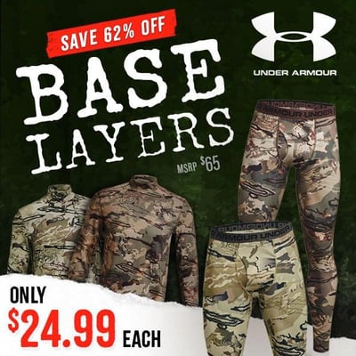 Under Armour Base Layers - $24.99 (Free S/H over $25)