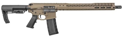 Black Rain Billet 5.56x45mm NATO 16" 30+1 FDE Cerakote Black 6 Pos MFT Minimalist Stock Black MFT Grip Right Hand - $1165.99 (Free S/H on Firearms)
