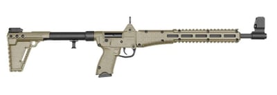 KELTEC SUB-2000 9mm Folding Carbine, Glock Mag, Tan - $399.99 
