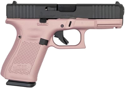 Glock 19 Gen 5 9mm Luger 3-15 rd Mags Black / Pink Champagne - $599