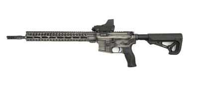 CMMG Resolute 100 5.56mm Semi-Auto Rifle with Battle Worn Titanium Cerakote Finish and Meprolight RDS Optic - $1895