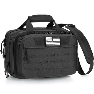 CVLIFE Tactical Gun Range Bag Lockable 3 Compartments - $32.99 w/code "3W768QSC" (Free S/H over $25)