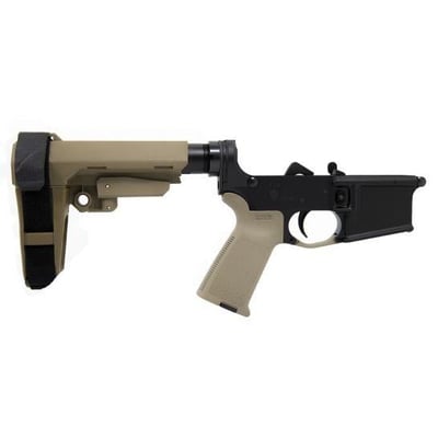 PSA AR-15 Complete Blem MOE SBA3 Pistol Lower, FDE - $179.99 + Free Shipping 