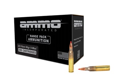Ammo Inc Signature .223 Rem 60 Grain V-Max Rifle Ammo 200 round box - $99.95 