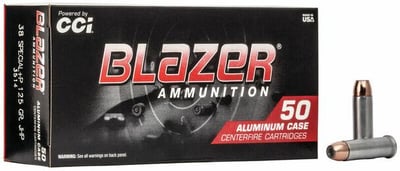 Blazer Aluminum 38 Special +P 125 Grain Hollow Point - $385 + Free Shipping