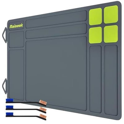 Raiseek Magnetic Gun Maintenance Mat Anti-Slip Rubberized with Organizer Parts Tray 15.9" x 9.8" - $15.19 After Code "E23QFCBR" + FREE Shipping